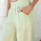 Stunning 100% Linen Pant in our Summer Sage Greeen