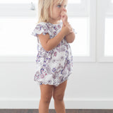 Bonita Baby Romper with Flutter Sleeves