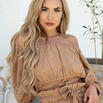  Crop with beads & tailored shorts for women