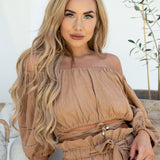  Crop with beads & tailored shorts for women